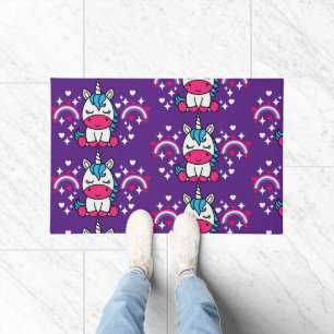 Felpudo Pony morado de unicornio