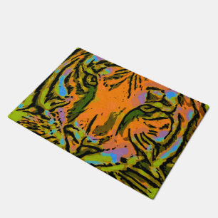 Felpudo Pop Art TIGER HEAD + tu trasero. e ideas