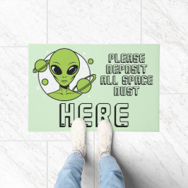 Felpudo Por favor, deposite todo el polvo espacial aquí