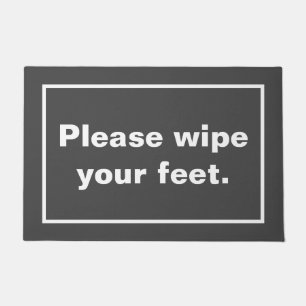 Felpudo Por favor, limpie sus pies. doormat