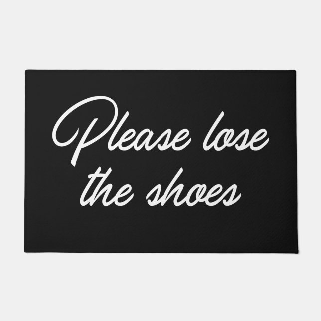 Felpudo Por Favor, Pierda Los Zapatos (Anverso)