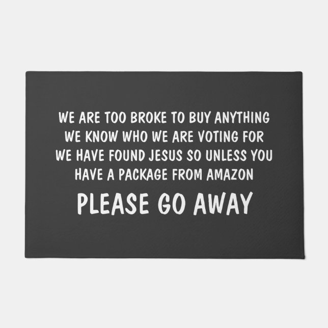 Felpudo Por Favor, Váyase. Funny Rude (Anverso)