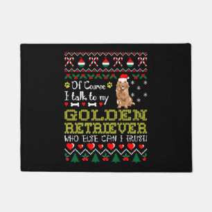 Felpudo Por Supuesto Hablo Con Navidades De Golden Retriev