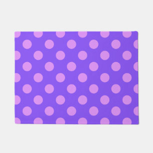 Felpudo Pos de polka de Lilac en periwinkle
