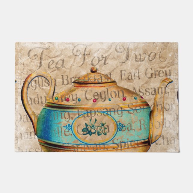 Felpudo Pota de té antigua (Anverso)