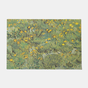 Felpudo Prado Amarillo de Van Gogh - Arte Floral Clásico