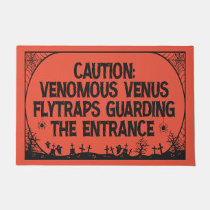 Felpudo Precaución Venemous Venus Funny Spooky Planta Góti