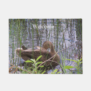 Felpudo Predicación del pato en los carrizos