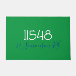 Felpudo Preppy Código postal Dirección de la calle Doorma 