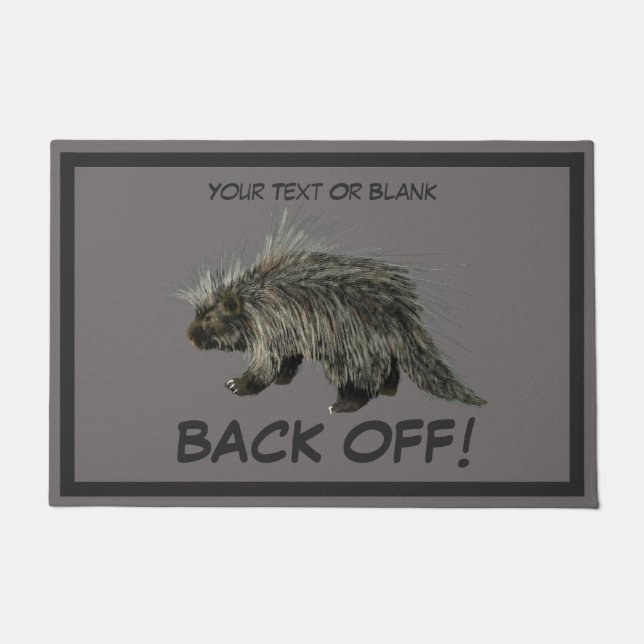 Felpudo Pricky Porky - ¿Bienvenida? (Anverso)