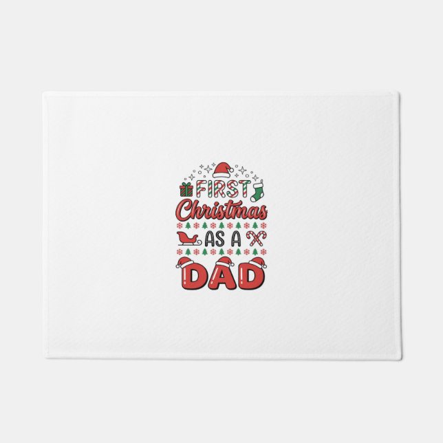 Felpudo Primera Navidad Papá Vacaciones (Anverso)