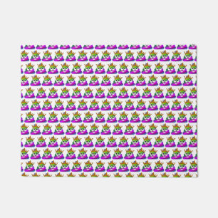 Felpudo Princess Corona Arcoíris Emoji Heces