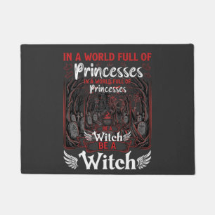 Felpudo Princessas Ser Bruja Halloween Castillo Caldero Tu