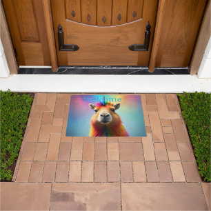 Felpudo Prismhorn: El Capybaraicorn Arcoíris
