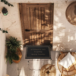 Felpudo Probablemente fuera comprando más libros Personali