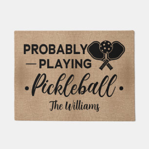Felpudo Probablemente Jugando Pickleball Nombre de famil
