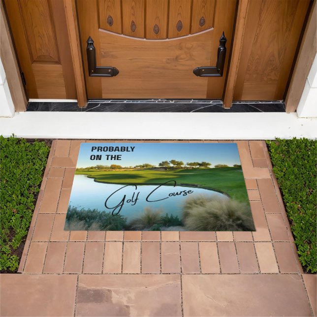 Felpudo Probably on the Golf Course Golf Lovers Doormat (Exterior)