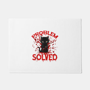 Felpudo Problema gato negro resuelto