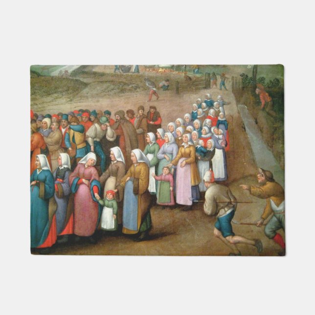 Felpudo Procesión Boda tradicional (arte vintage) (Anverso)