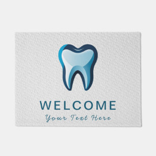 Felpudo Profesional Dentista de moda Dental azul blanco