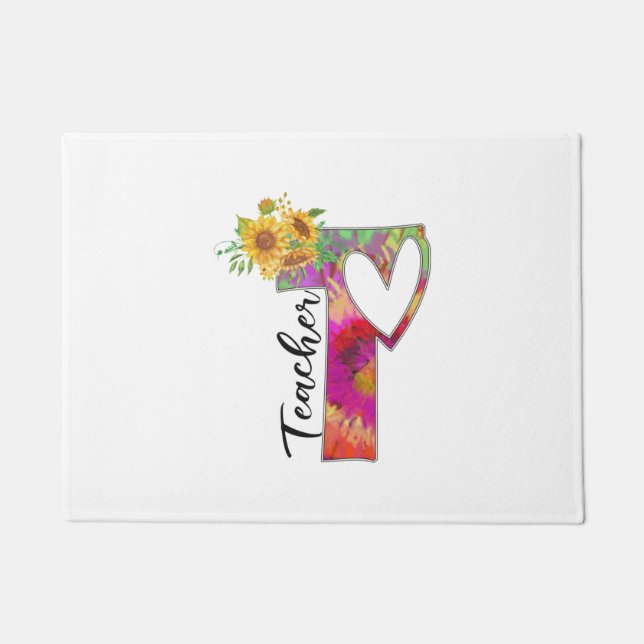 Felpudo Profesora de Flores de Arte (Anverso)