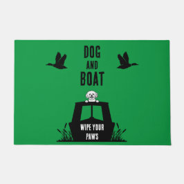 Felpudo Propietario de canalboat de lancha estrecha