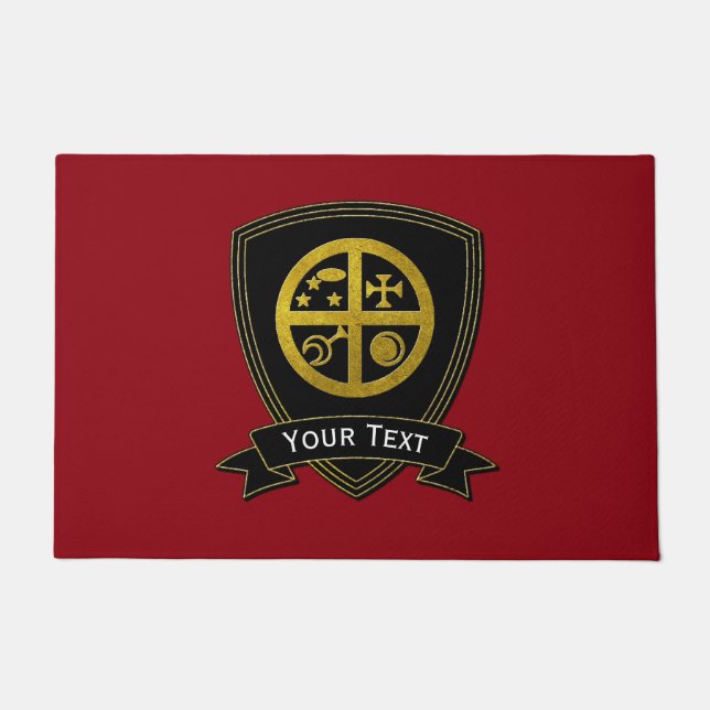 Felpudo Protección mágica del hogar del símbolo de Sigil (Anverso)