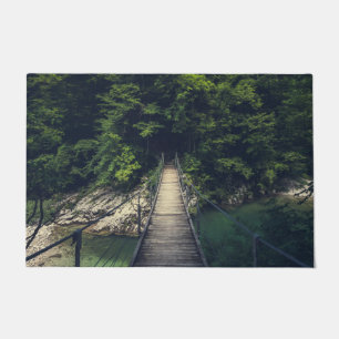 Felpudo Puente colgante simple río Idrijca, Eslovenia