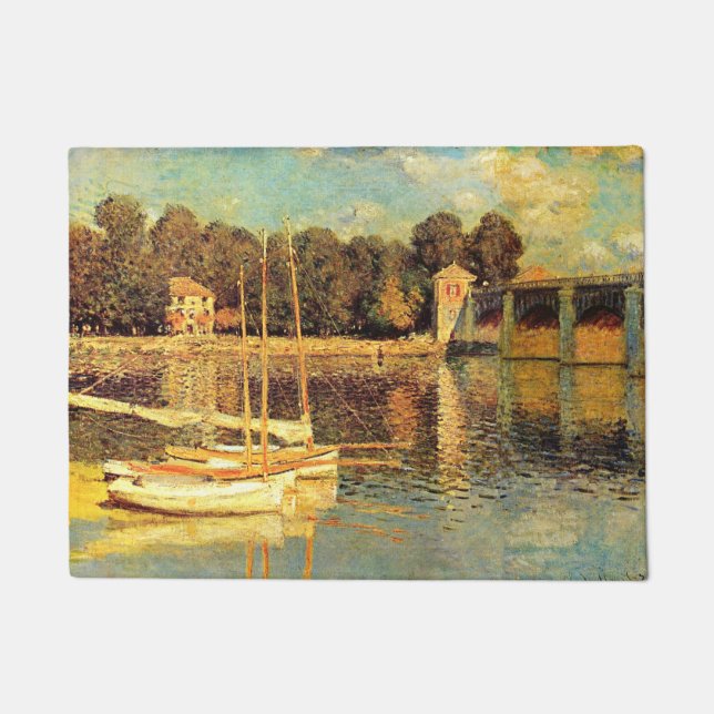 Felpudo Puente de Argenteuil Claude Monet (Anverso)