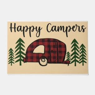 Felpudo Puente feliz de los campistas, camping Mat