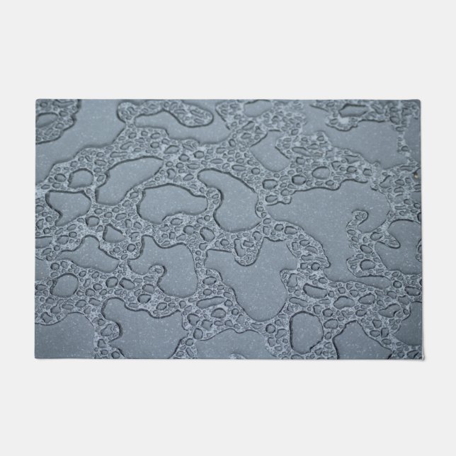 Felpudo Puentes húmedos de lluvia (gotas de lluvia) (Anverso)