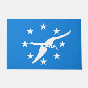 Felpudo Puerta con bandera de Corpus Christi Ciudad