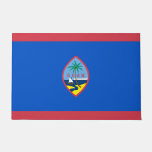 Felpudo Puerta con bandera de Guam, Estados Unidos