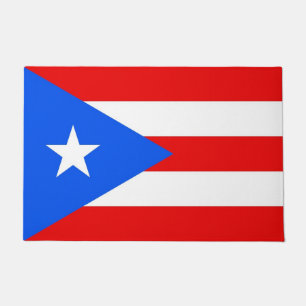 Felpudo Puerta con bandera de Puerto Rico, Estados Unidos