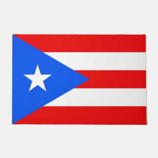 Felpudo Puerta con bandera de Puerto Rico, Estados Unidos