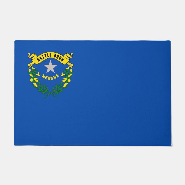Felpudo Puerta con bandera del estado de Nevada, Estados U (Anverso)