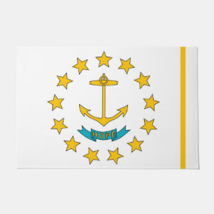 Felpudo Puerta con bandera del estado de Rhode Island, Est