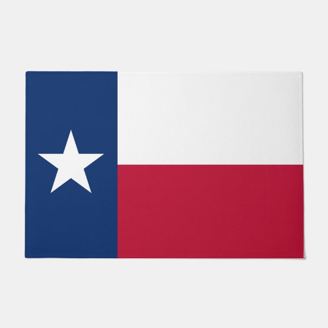 Felpudo Puerta con bandera del estado de Texas, Estados Un (Anverso)
