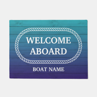 Felpudo Puerta De Abordo Con Nombre De Barco
