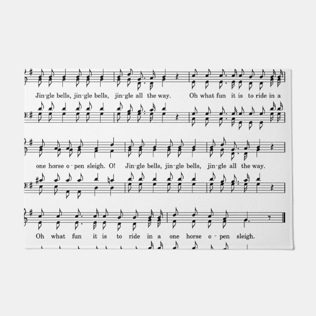 Felpudo Puerta de las campanas jingle (Anverso)