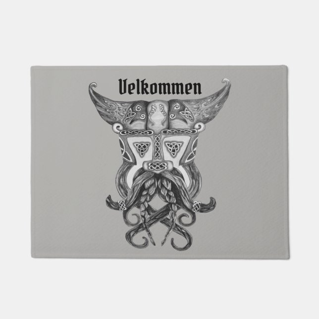 Felpudo Puerta de Viking Medievil mate (Anverso)