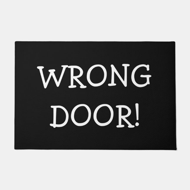 Felpudo ¡Puerta incorrecta! (Anverso)