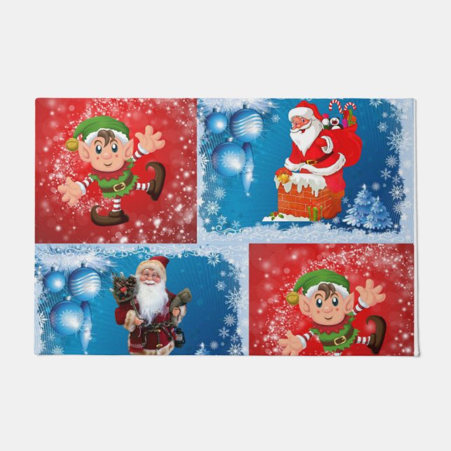 Felpudo Puerta Mat de los navidades (Anverso)