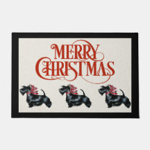Puerta Mat de Navidades Terrier de Escocia