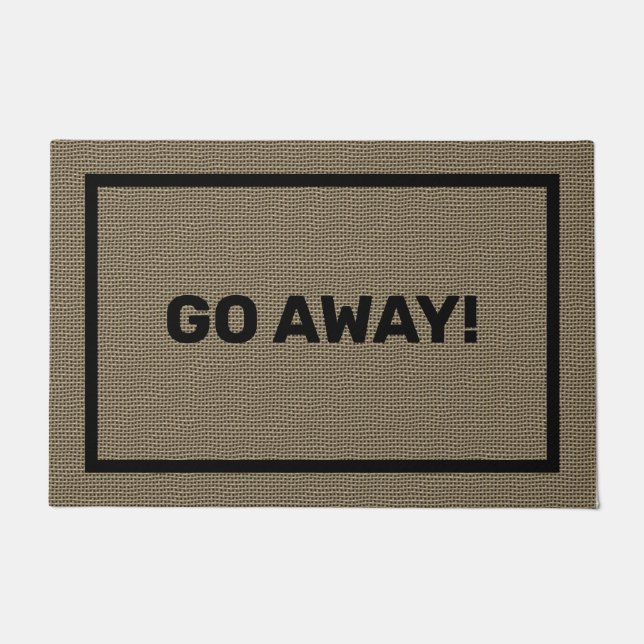 Felpudo Puerta Mat Go Away | Grande  (Anverso)