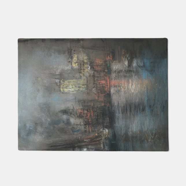 Felpudo Puerto ocupado (por Glenn Cooper Henshaw) (Anverso)