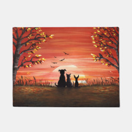 Felpudo Puesta del sol de la caída