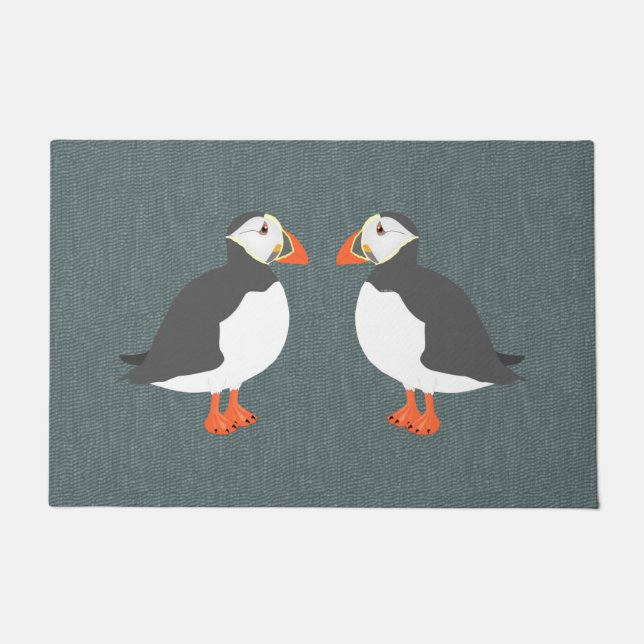 Felpudo Puffins Doormat (Anverso)