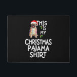 Felpudo Pug Christmas Tree Light Santa Dog Xmas Pugmas<br><div class="desc">regalo de perro,  regalos para los amantes del perro,  regalos conmemorativos de perros</div>