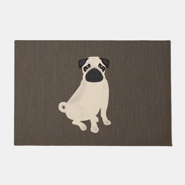 Felpudo Pug Doormat (Anverso)
